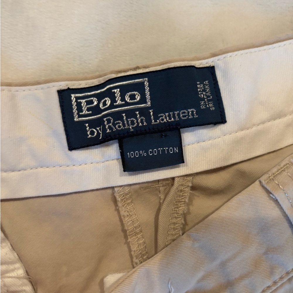 Polo Ralph Lauren Salinger Straight Fit Chino Pant Tan Size 38T/36 Cotton - Picture 12 of 15